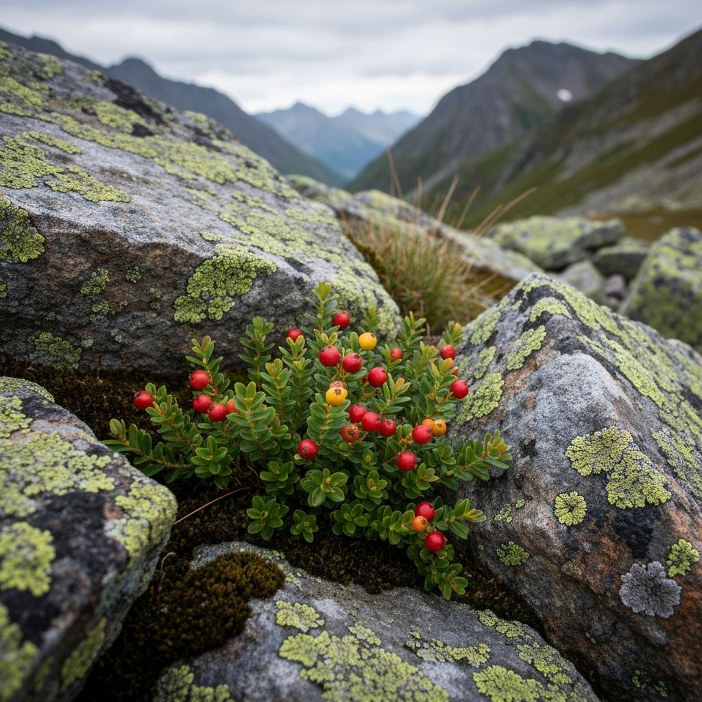 Wilde Beeren in den Bergen